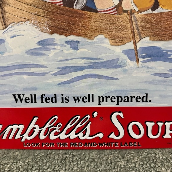 1993 Campbell’s Soup Sign #15 Patriotic Boat Scene - Picture 5 of 11